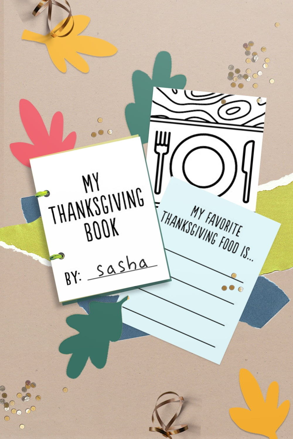 Cute Free Printable Thanksgiving Activity Books For Kids! in Free Printable Thanksgiving Mini Books