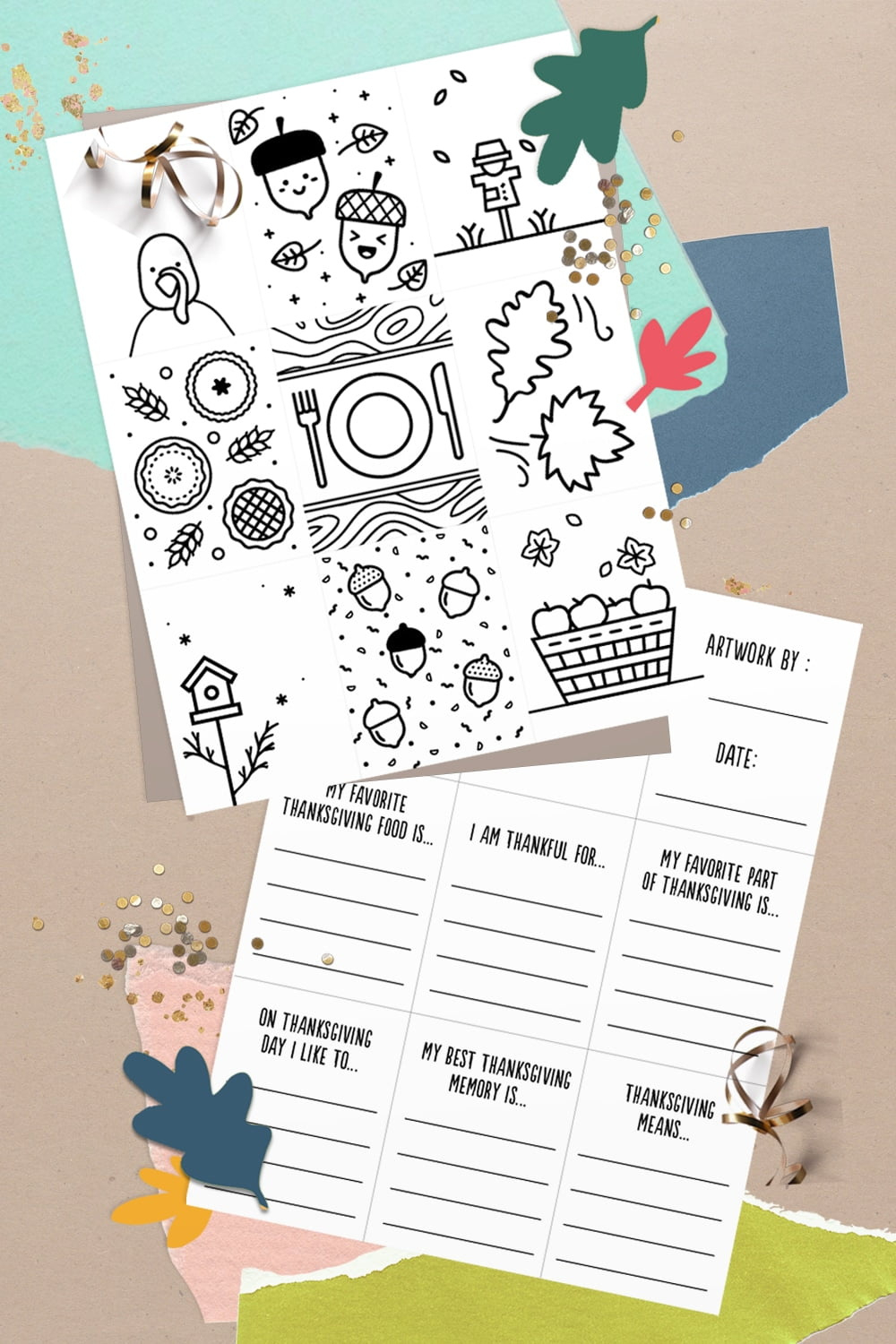 Cute Free Printable Thanksgiving Activity Books For Kids! within Free Printable Thanksgiving Mini Books