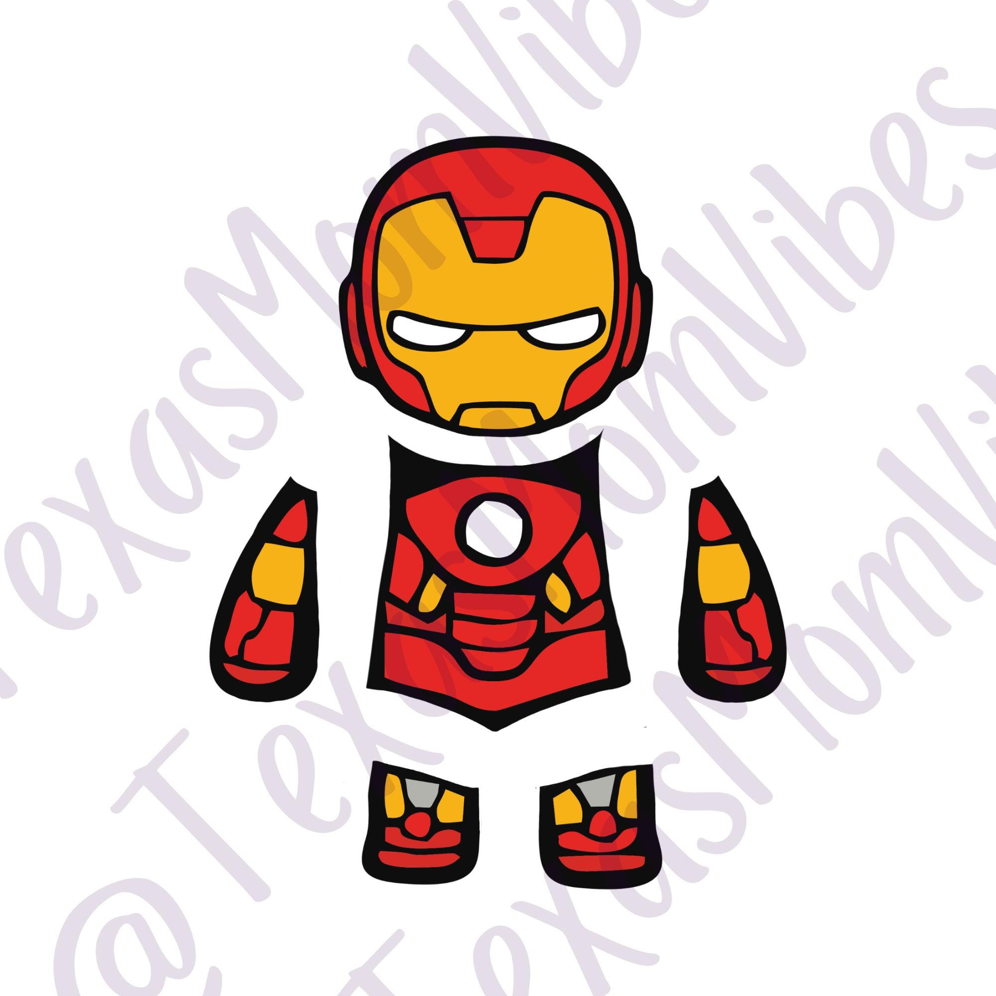 Disguise A Turkey-Iron Man Template | Thanksgiving Craft Printable | Pdf |  Cut Out | Turkey Project | Turkey Decor | Baby Iron Man Turkey for Iron Man Turkey Disguise Printable