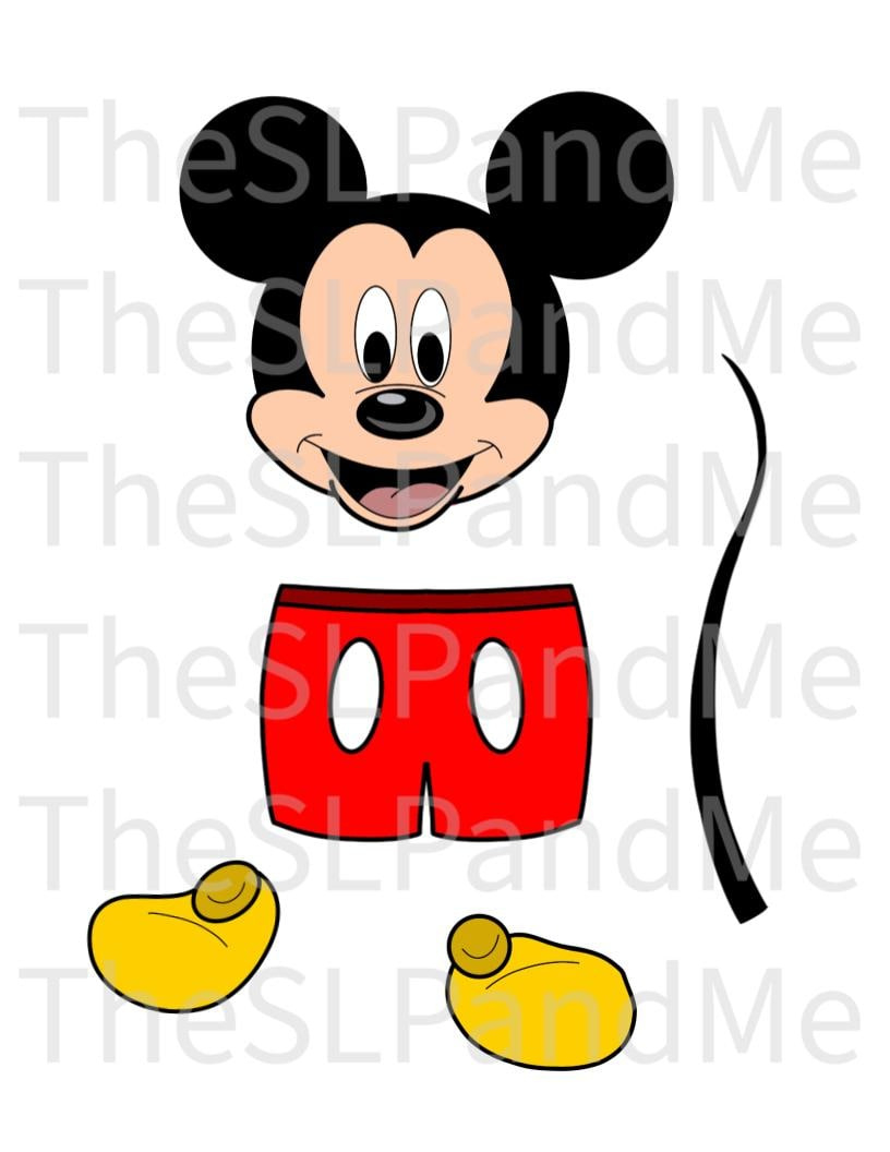 Disguise A Turkey- Mouse Disguise-Resizable! - Etsy within Disguise Template Printable Mickey Mouse Turkey Disguise