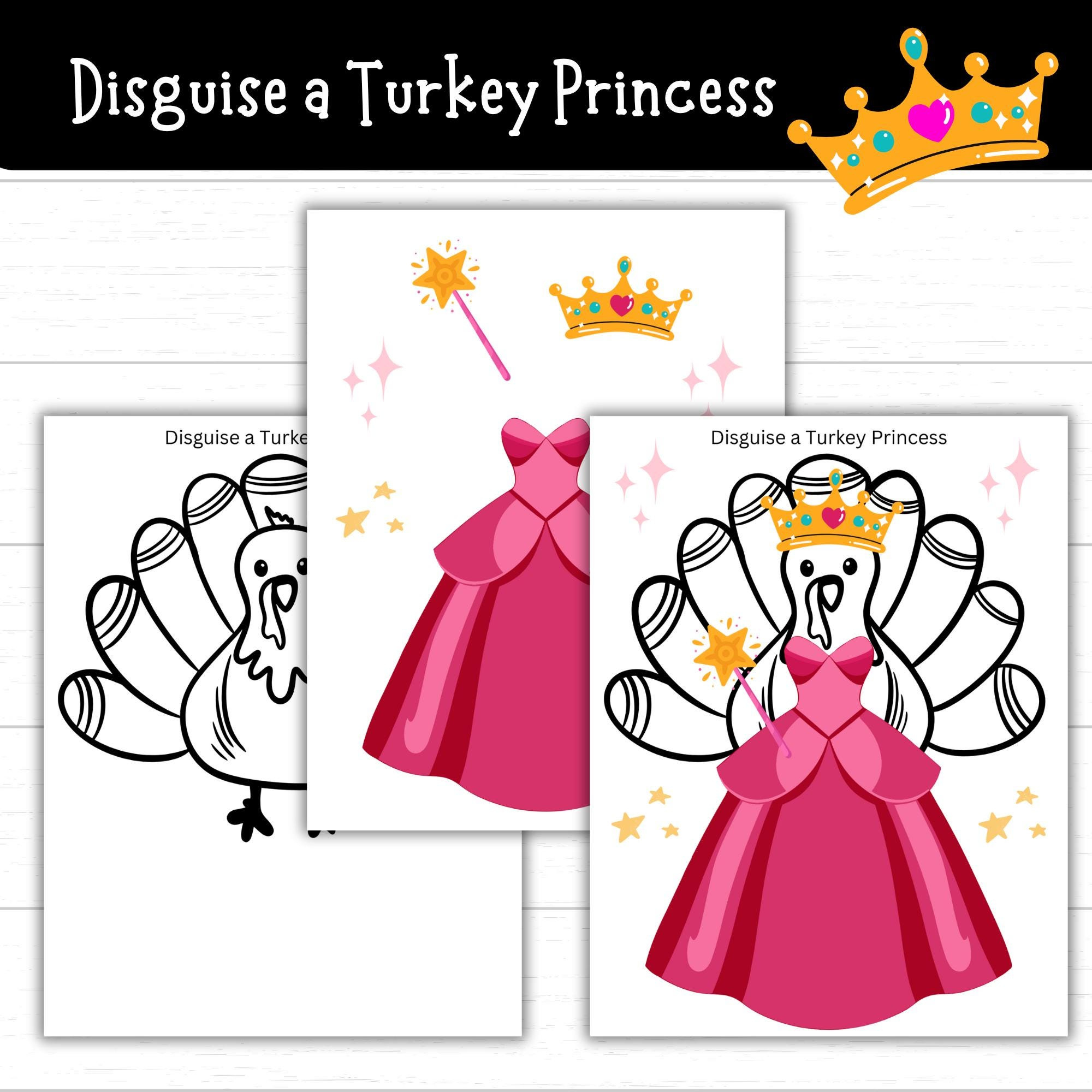 Disguise A Turkey Princess, Turkey In Disguise Princess, Princess intended for Turkey Disguise Princess Printable