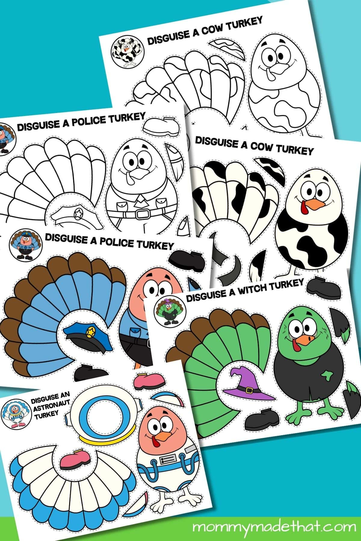 Disguise A Turkey Project (Free Printable Templates + Ideas) for Disguise Tom The Turkey Printable