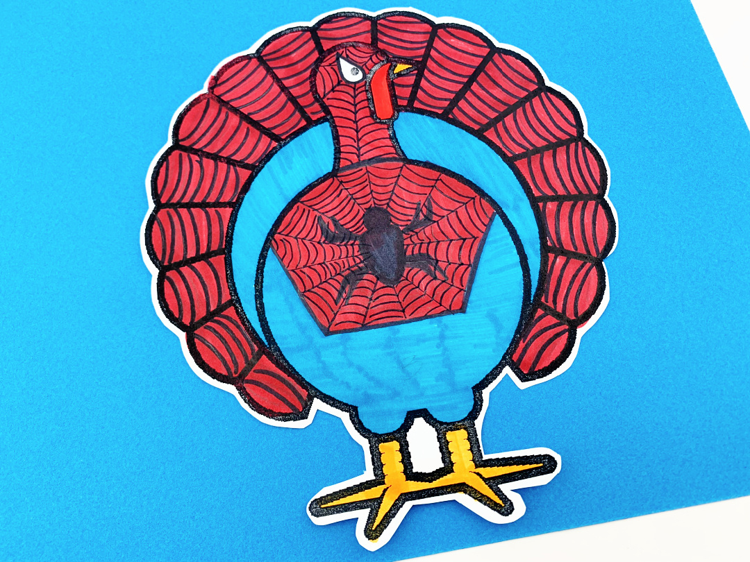 Disguise A Turkey Spiderman - Mom. Wife. Busy Life. with Free Printable Disguise A Turkey Spiderman Template