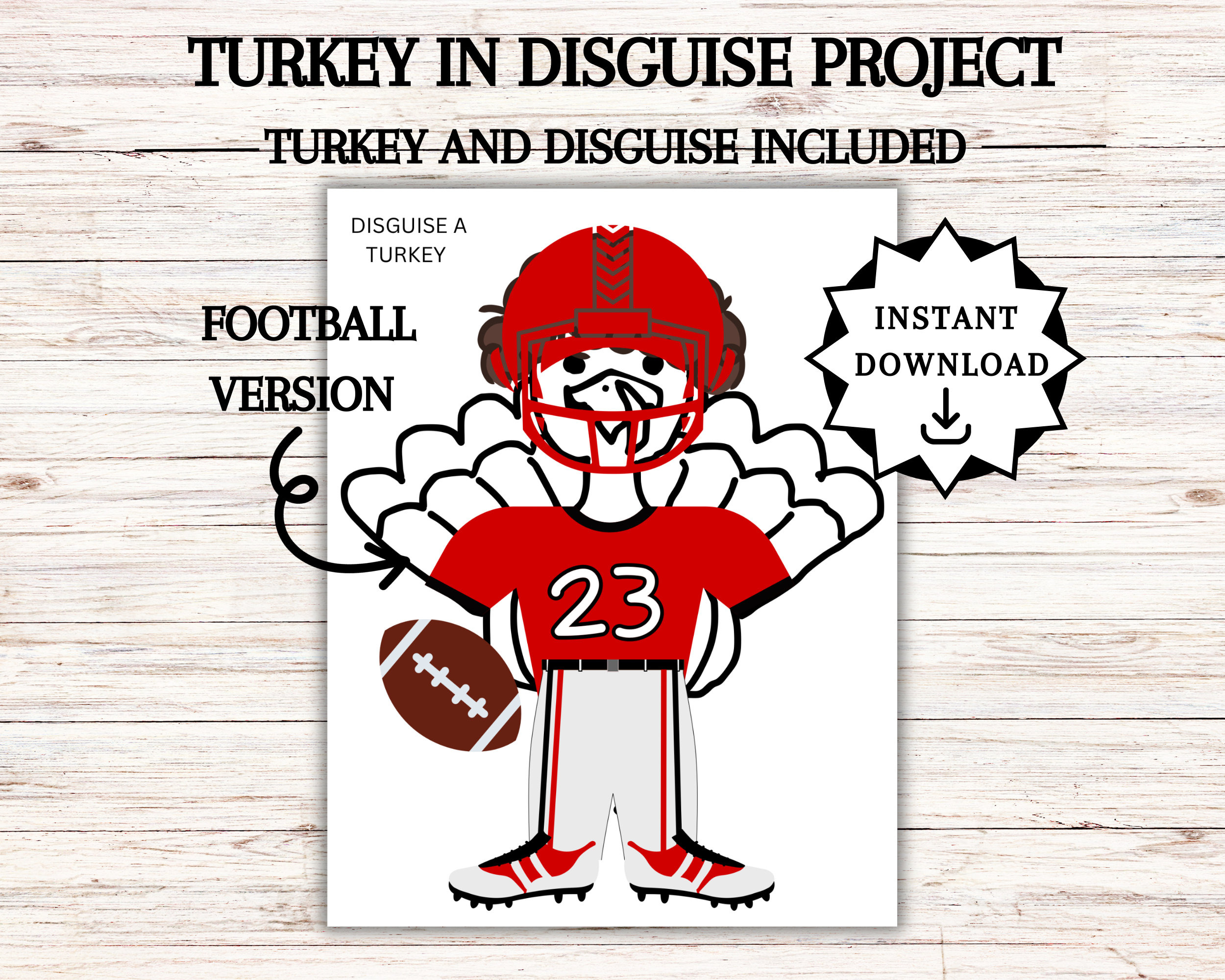 Disguise A Turkey, Turkey In Disguise Printable, Thanksgiving regarding Football Turkey Disguise Printable