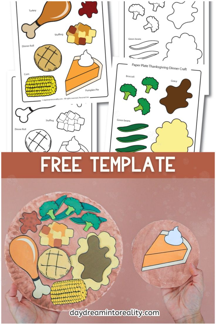 Diy Thanksgiving Paper Plate Craft - Best Kindergarten Activities regarding Printable Thanksgiving Food Pictures