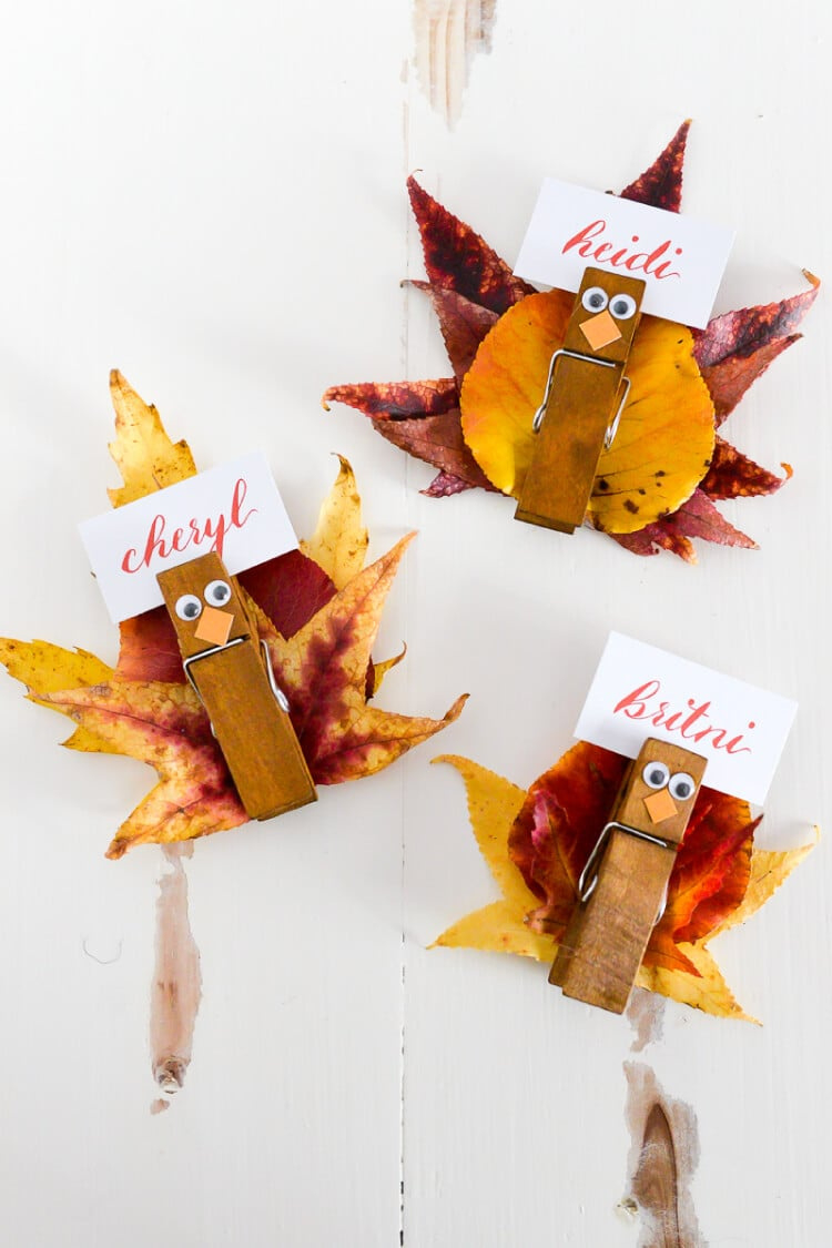 Easy Turkey Place Card Holders - Hey, Let&amp;#039;S Make Stuff intended for Printable Turkey Place Cards
