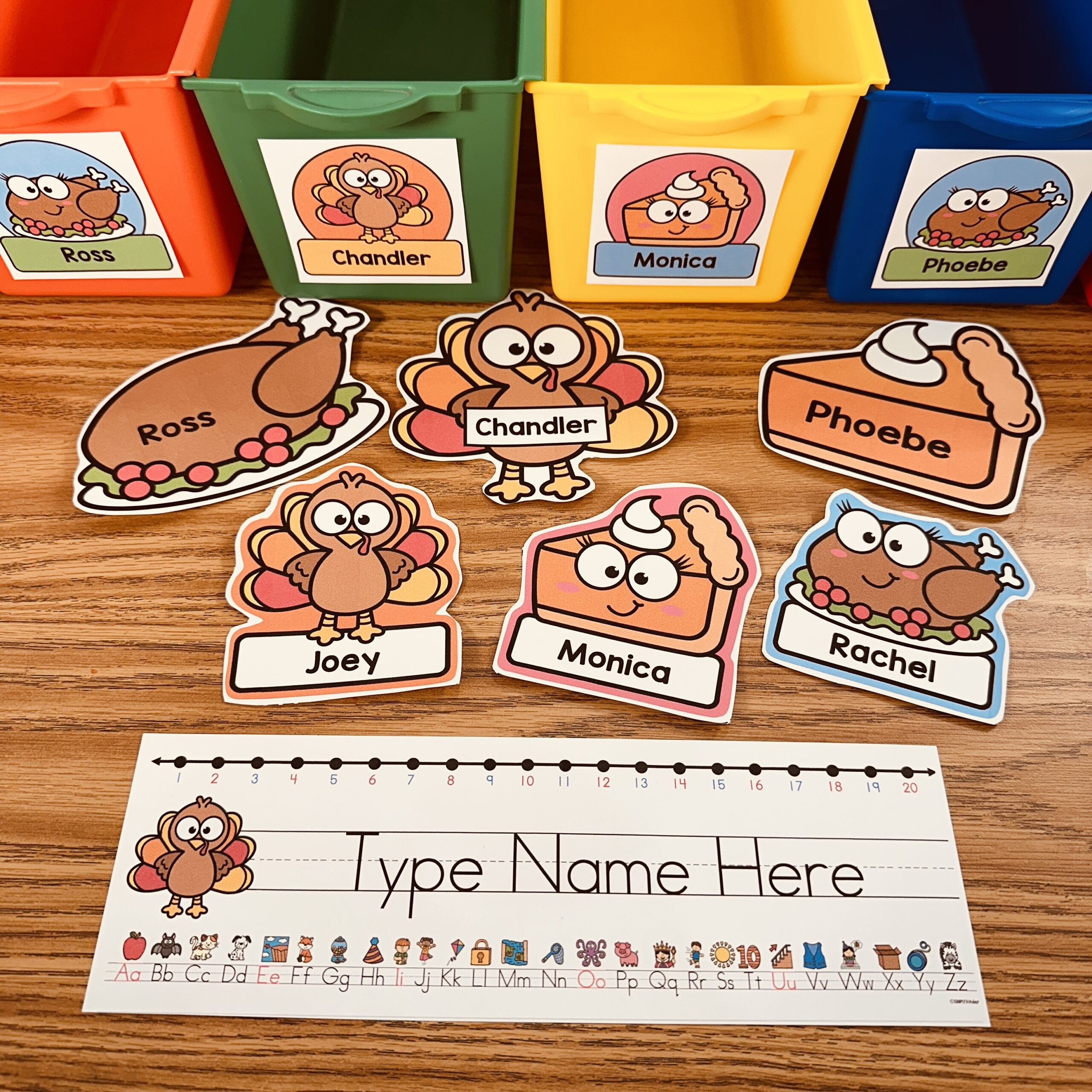 Editable Thanksgiving Name Tags And Labels - Simply Kinder + within Printable Name Tags For Thanksgiving