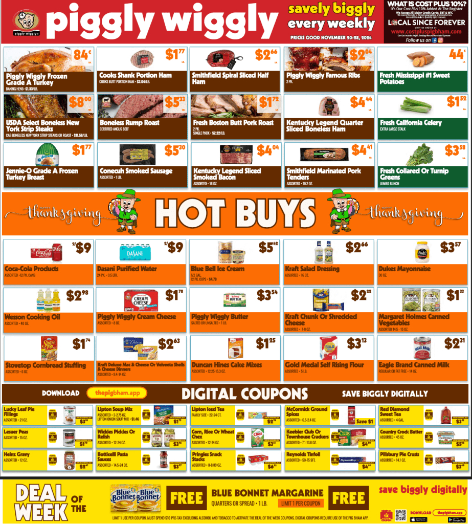 Enjoy This Week&amp;#039;S Thanksgiving Savings With Piggly Wiggly (Nov 20 regarding Jennie O Turkey Coupons Printable