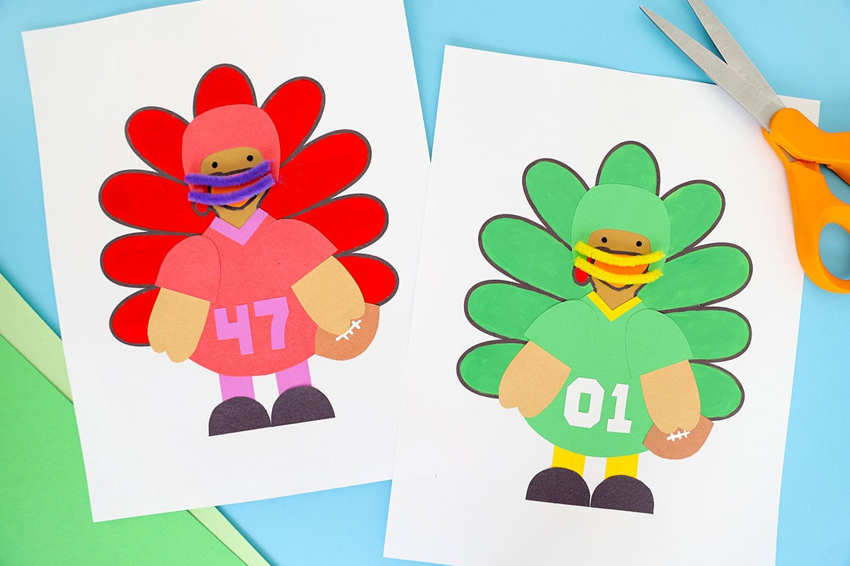 Football Player Turkey Disguise (Free Template) - The Best Ideas in Football Turkey Disguise Printable