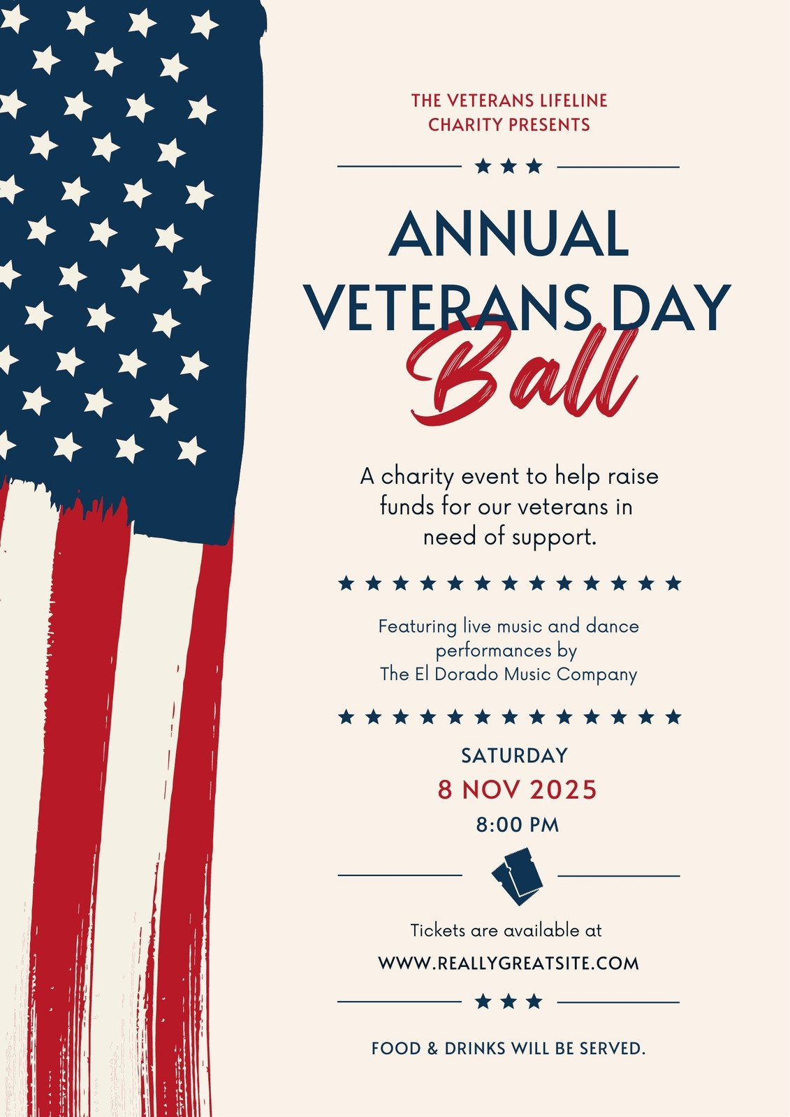 Free Custom Printable Veterans Day Poster Templates | Canva intended for Veterans Day Templates Free Printable