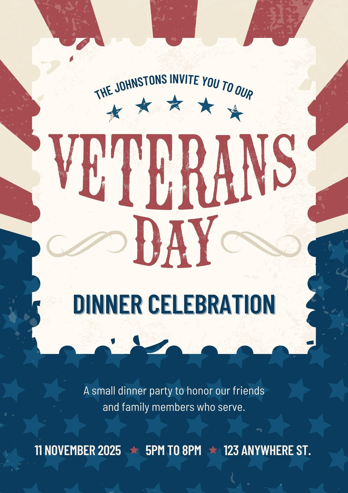 Free Custom Printable Veterans Day Poster Templates | Canva with regard to Free Printable Veterans Day Posters