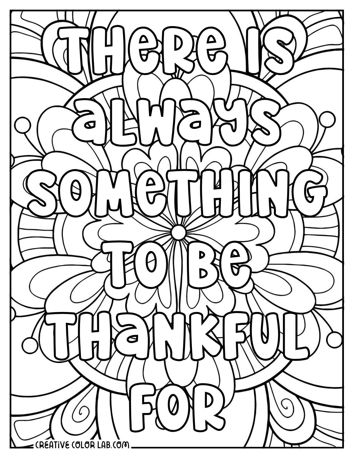 Free Grateful Coloring Pages | Pdf Printables To Download regarding I am Thankful Coloring Page Printable