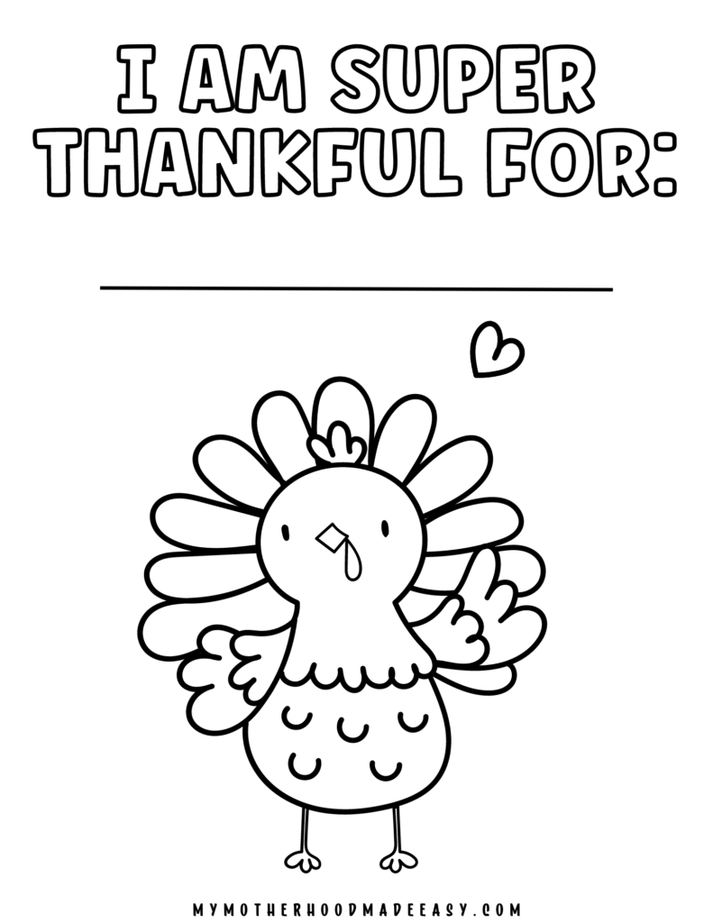 Free Happy Thanksgiving Turkey Coloring Pages For Kids – My with Thankful Turkey Coloring Page Printable Free