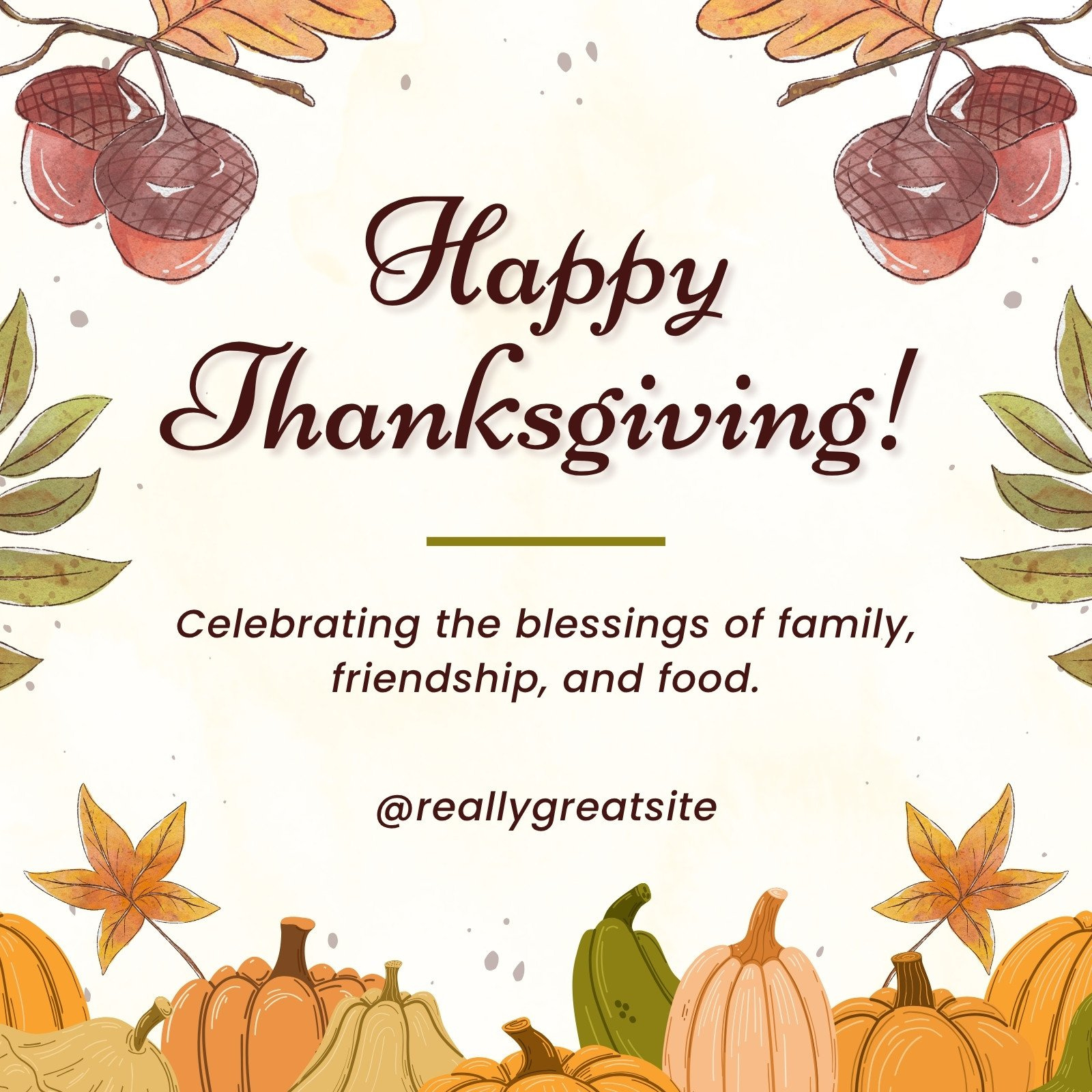 Free Printable, Customizable Thanksgiving Card Templates | Canva throughout Printable Thanksgiving Day Cards
