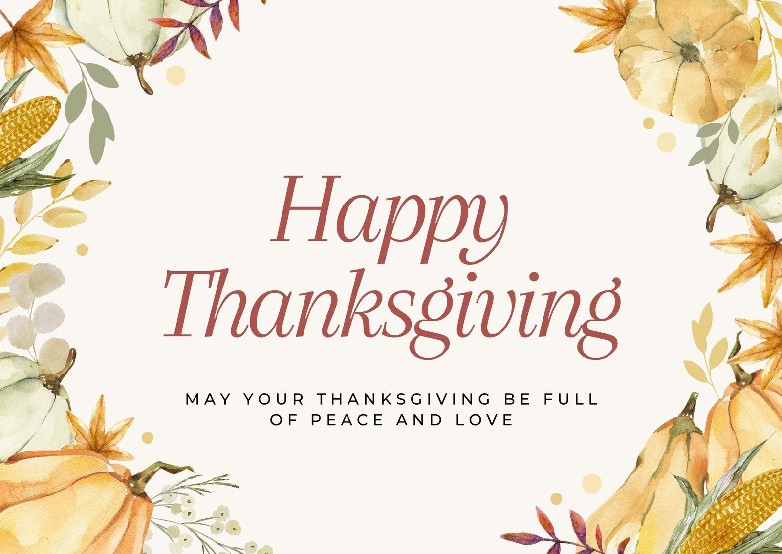 Free Printable, Customizable Thanksgiving Card Templates | Canva throughout Printable Thanksgiving Day Cards