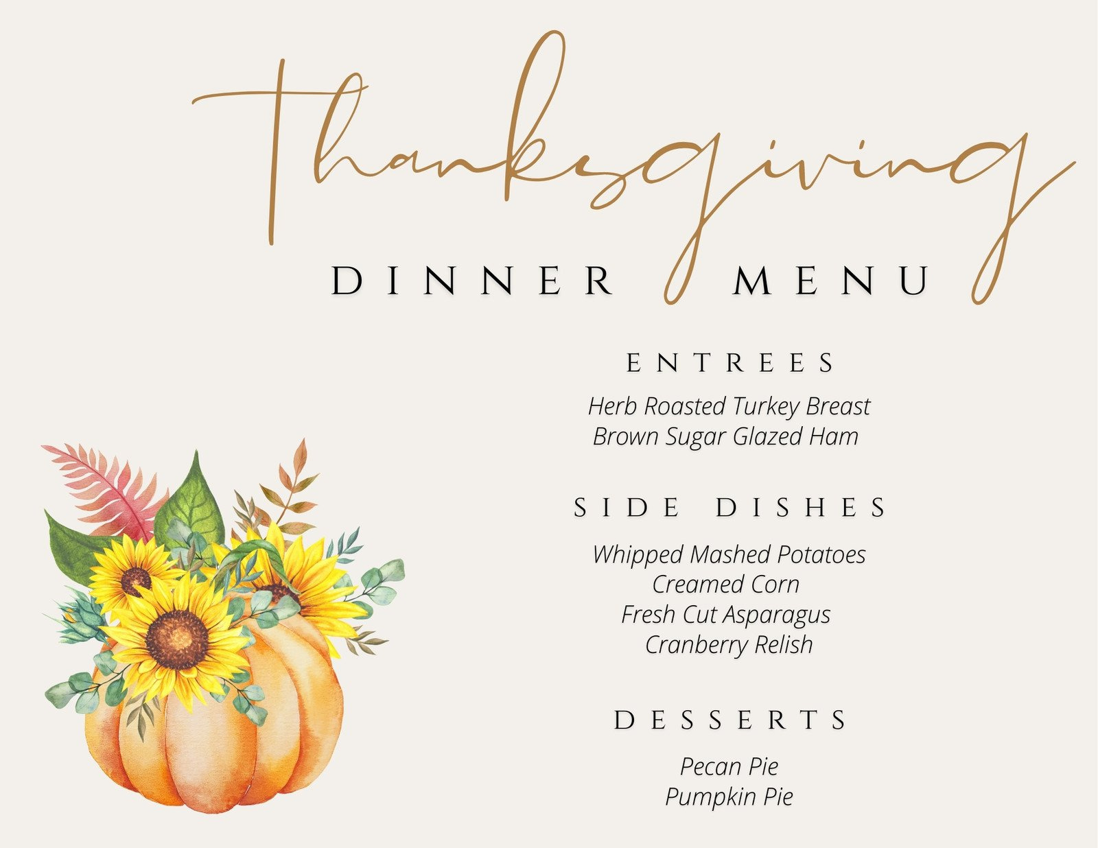 Free Printable, Customizable Thanksgiving Menu Templates | Canva in Fancy Thanksgiving Menu Template