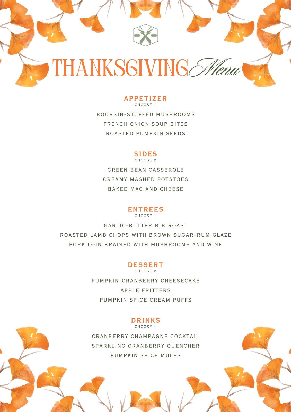 Free Printable, Customizable Thanksgiving Menu Templates | Canva pertaining to Canva Thanksgiving Menu Templates