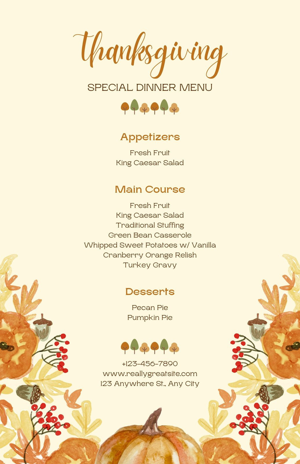 Free Printable, Customizable Thanksgiving Menu Templates | Canva throughout Free Menu Templates For Thanksgiving