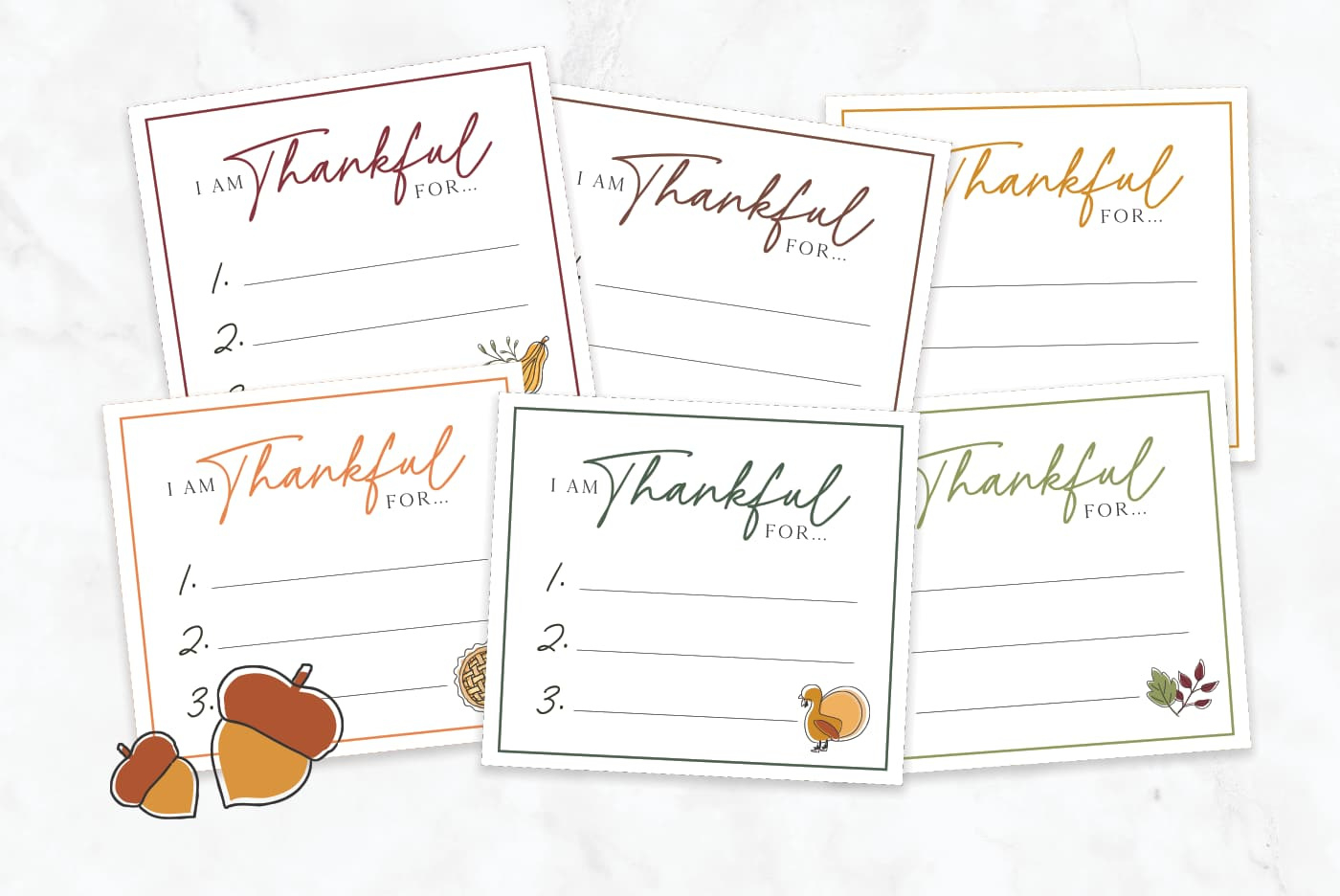 Free Printable I Am Thankful For Cards! - Favorite Printables in Printable I am Thankful For