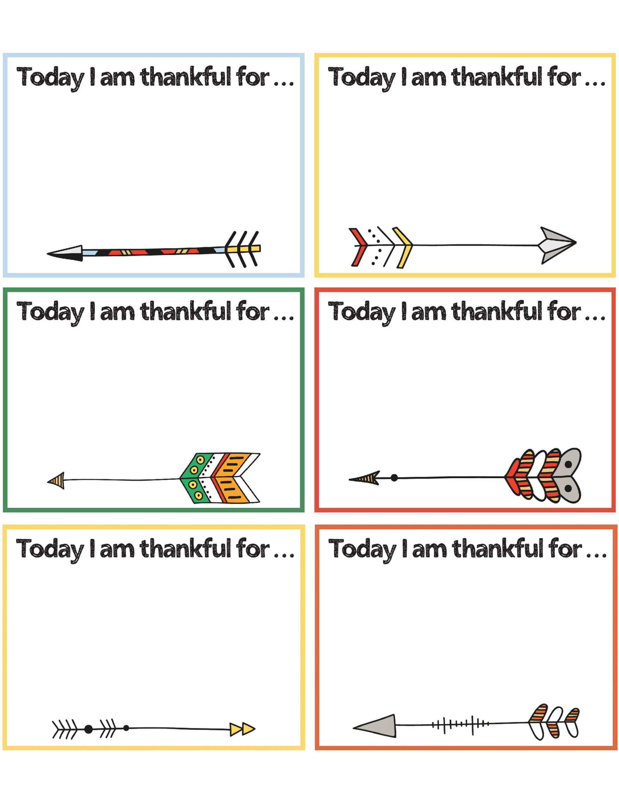 Free Printable Thankful Cards Activity For The Family - With within I am Thankful Cards Printable