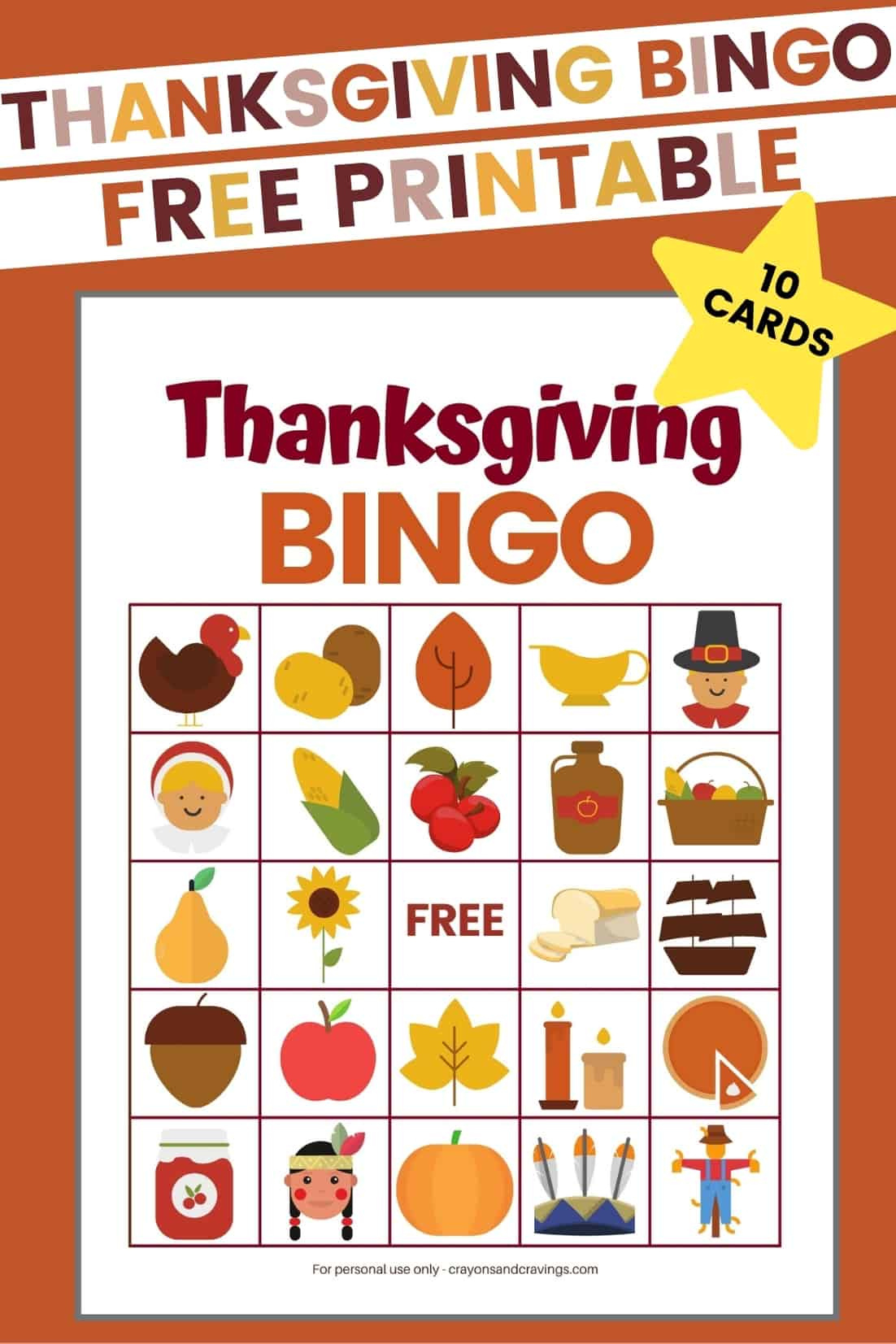 Free Printable Thanksgiving Bingo Cards (Fun Kids Game!) pertaining to Thanksgiving Bingo Printable Free