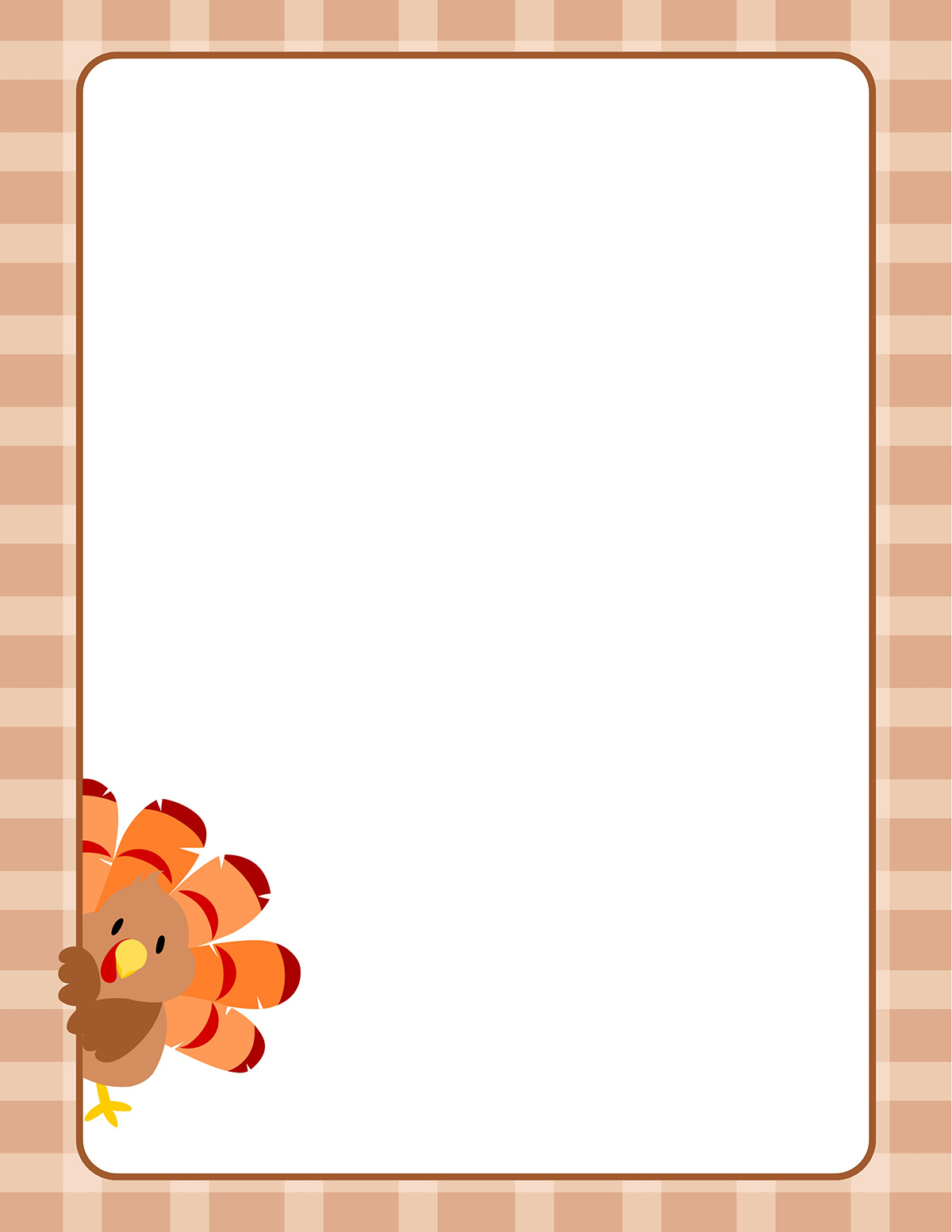 Free Printable Thanksgiving Borders - 20 Border Pages - Mom In Pajamas within Thanksgiving Borders Free Printable