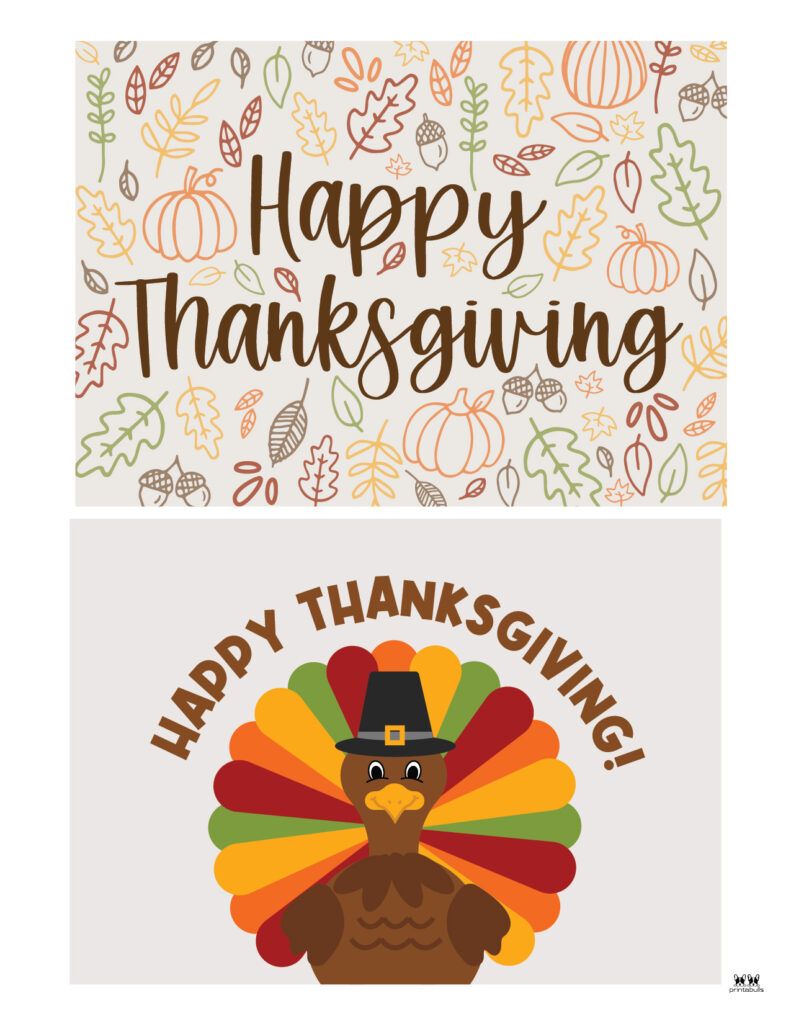 Free Printable Thanksgiving Cards | Printabulls with Free Printable Thanksgiving Card
