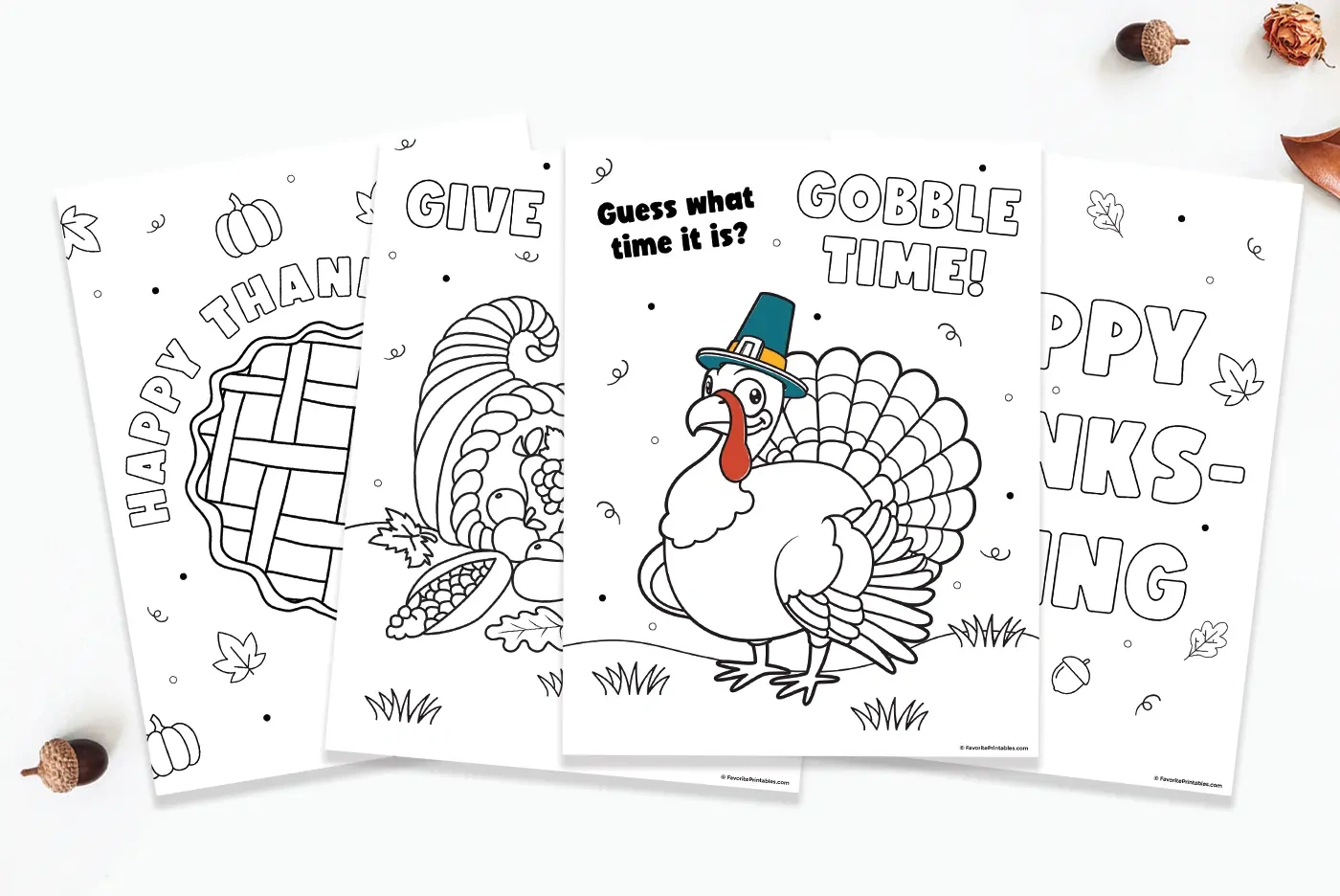 Free Printable Thanksgiving Coloring Pages - Favorite Printables throughout Free Printable Thanksgiving Cards to Color