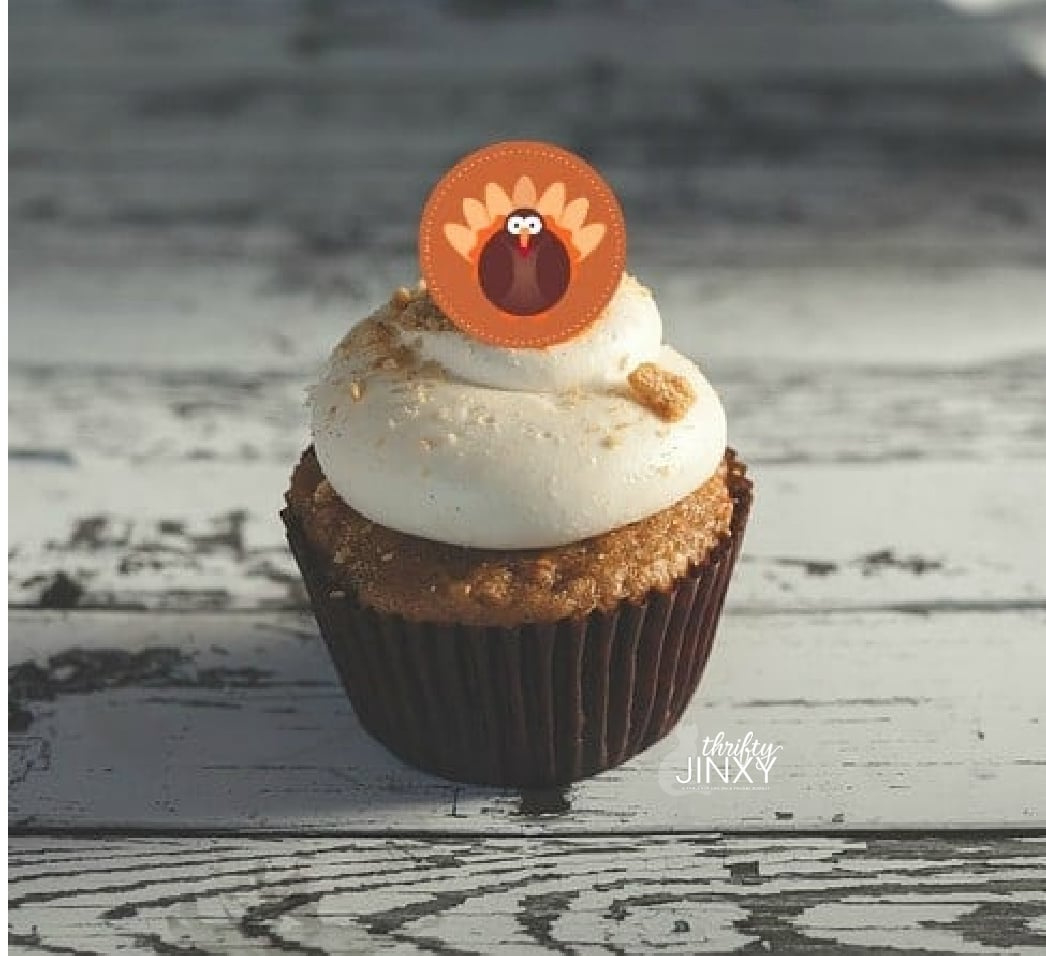 Free Printable Thanksgiving Cupcake Toppers - Thrifty Jinxy throughout Free Printable Thanksgiving Cupcake Toppers