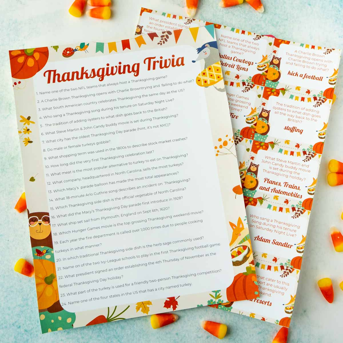 Free Printable Thanksgiving Trivia Questions - Play Party Plan30 inside Free Printable Thanksgiving Trivia Games