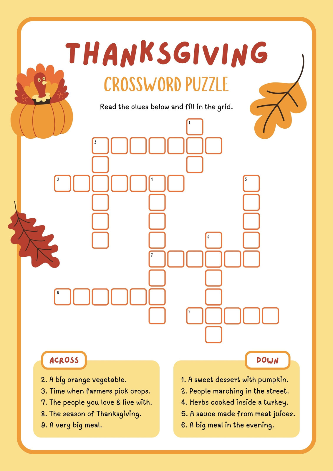 Free Printable Thanksgiving Worksheet Templates | Canva in Free Printable Thanksgiving Worksheets