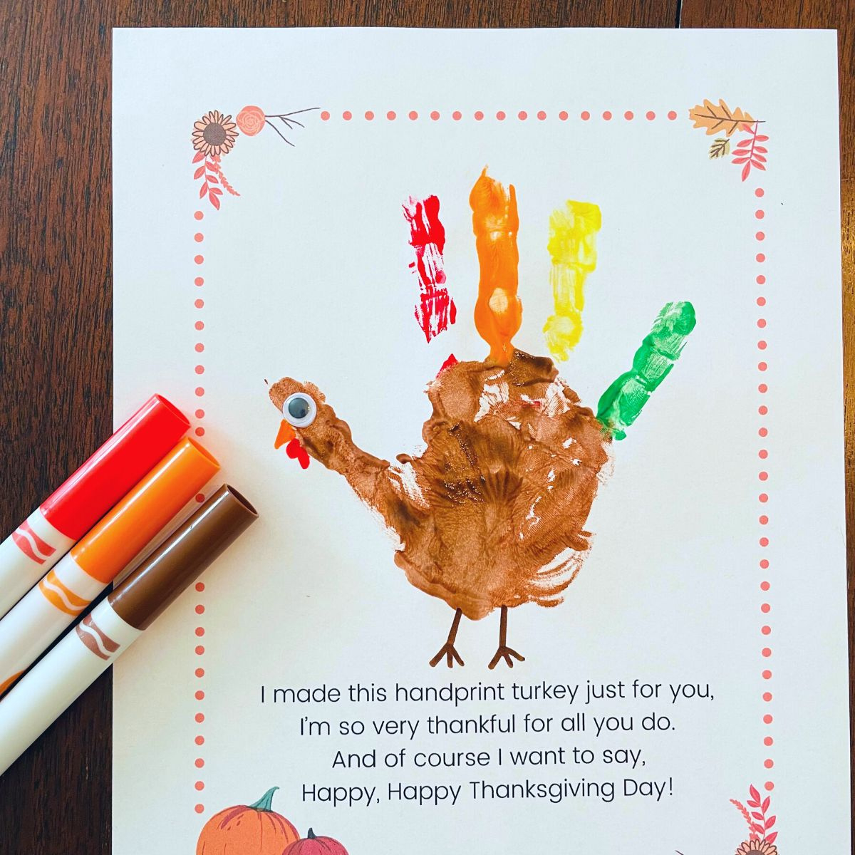 Free Printable Turkey Handprint Poem Printable - Simply Full Of with Thanksgiving Handprint Poem Printable