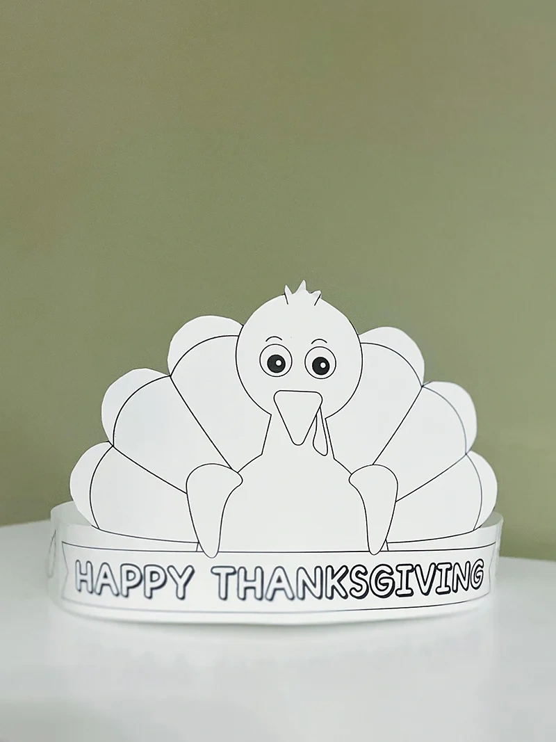 Free Printable Turkey Hat - Thanksgiving Turkey Crown with Turkey Crown Printable Free