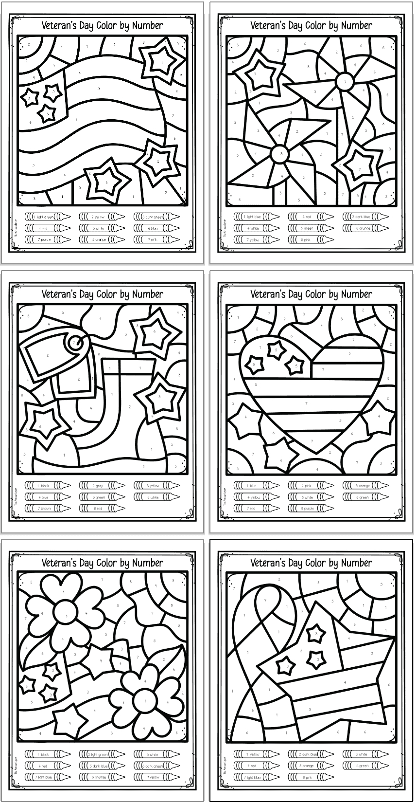 Free Printable Veteran&amp;#039;S Day Colornumber Worksheets - The for Crayola Veterans Day Coloring Sheet