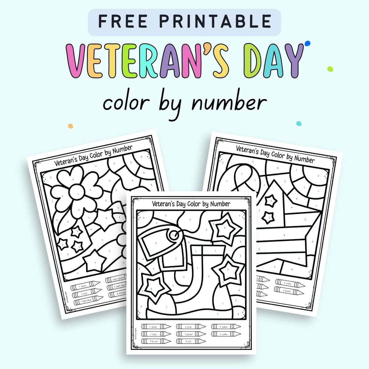Free Printable Veteran&amp;#039;S Day Colornumber Worksheets - The pertaining to Veterans Day Color By Number Free Printable