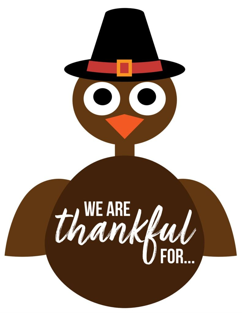 Free Thankful Turkey Printable - The Inspiration Board for Free Printable Turkeys For Thanksgiving