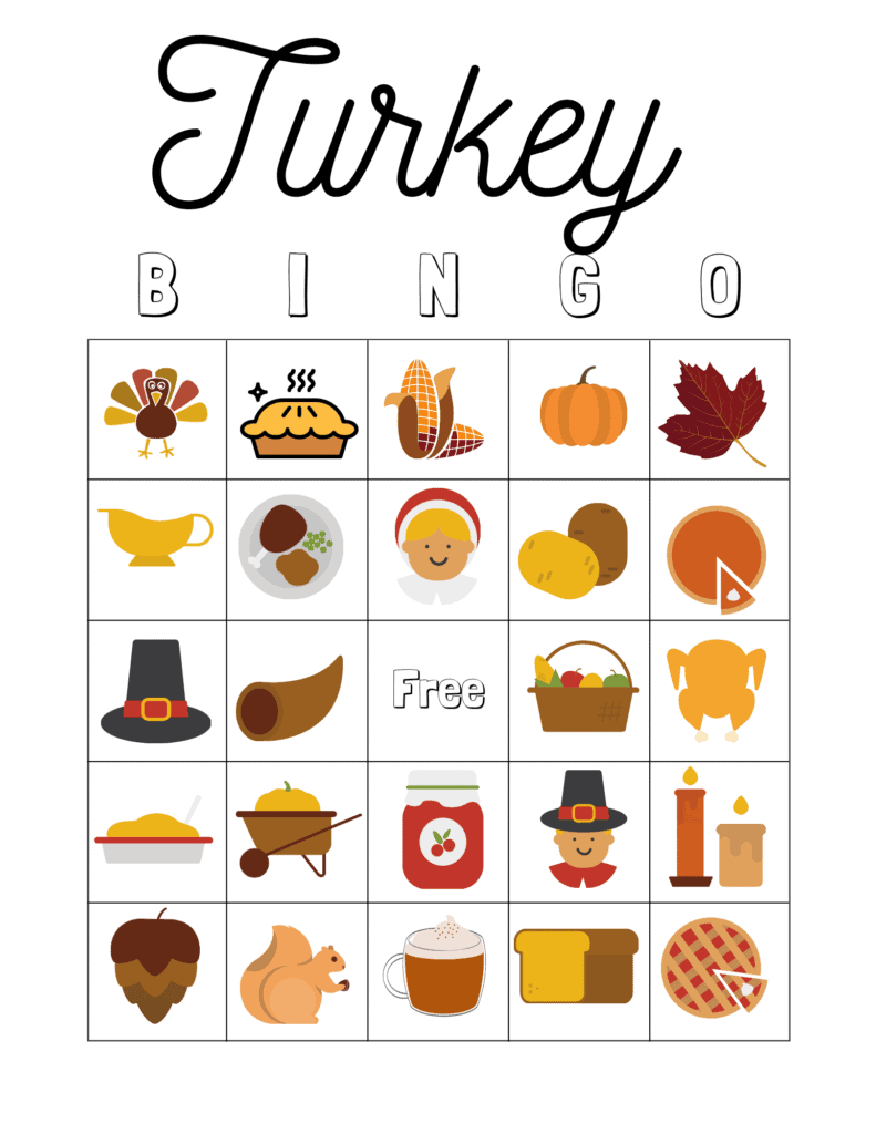 Free Thanksgiving Bingo For Kids - Arinsolangeathome within Thanksgiving Bingo Printables