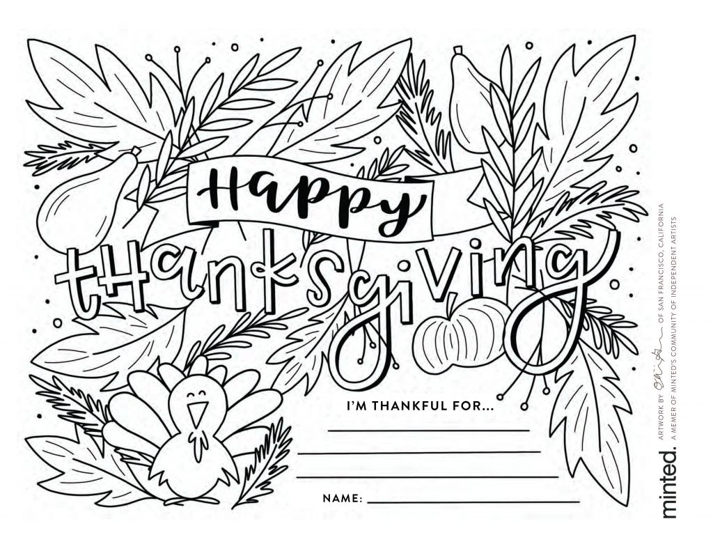 Free Thanksgiving Coloring Pages To Help Children Express Gratitude with Free Printable Thanksgiving Coloring Pictures
