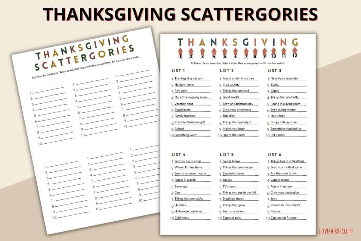 Free Thanksgiving Scattergories Game Printable For Family Fun regarding Free Printable Thanksgiving Scattergories Printable