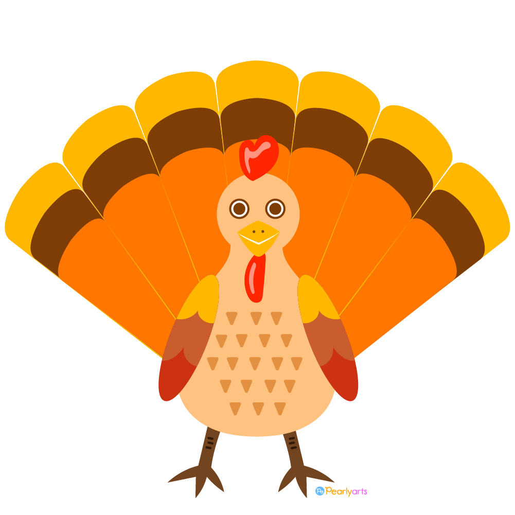 Free Turkey Clipart | Pearly Arts intended for Turkey Clipart Free Printable