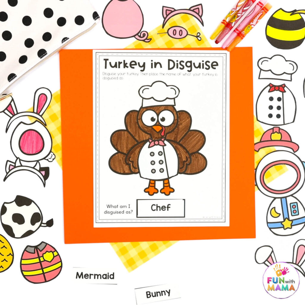 Free Turkey In Disguise Project Template for Disguise A Turkey Template Printable
