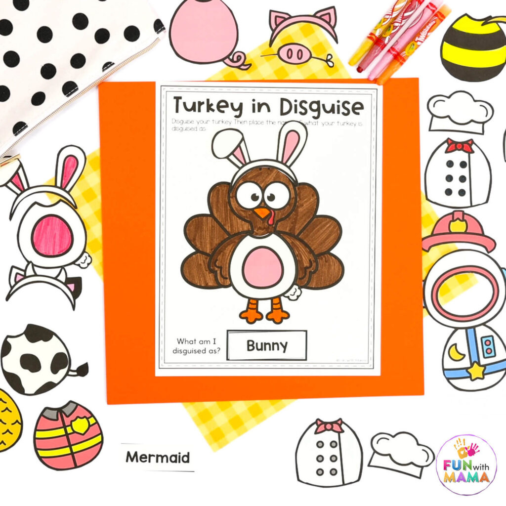 Free Turkey In Disguise Project Template with regard to Printable Turkey In Disguise