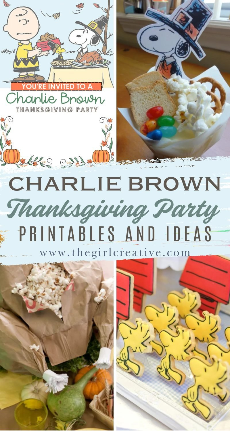 How To Host A Charlie Brown Thanksgiving Party - The Girl Creative for Charlie Brown Thanksgiving Activities Printable