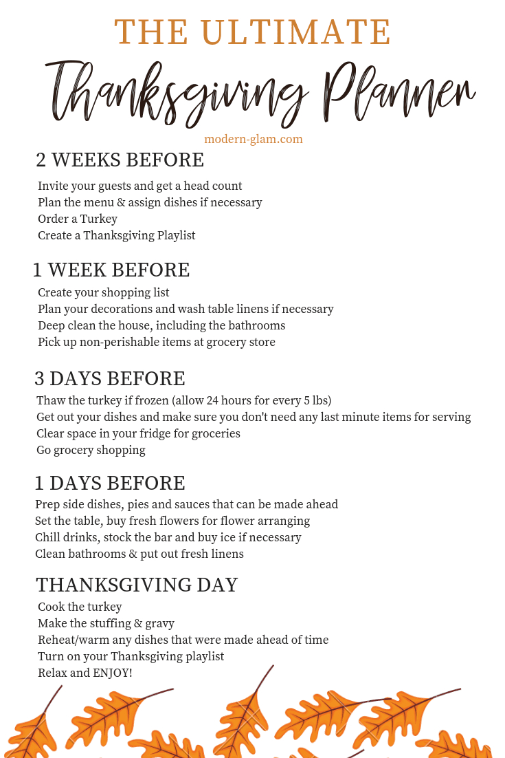 How To Host The Best Thanksgiving Dinner - Modern Glam throughout Free Online Thanksgiving Templates Menu Hgtv