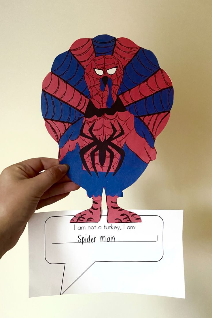 I Am Not A Turkey, I Am Spider Man within Spiderman Turkey Disguise Printable