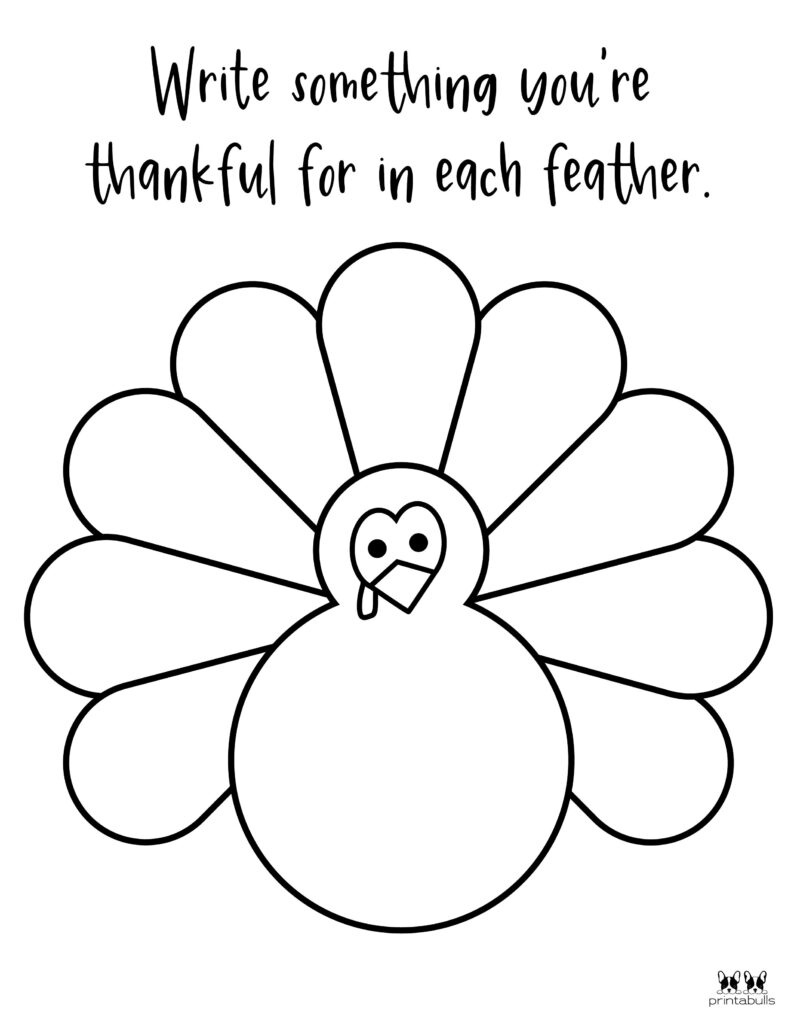 I Am Thankful For&amp;#039; Printables - 10 Unique Worksheets | Printabulls pertaining to Thanksgiving What Are You Thankful For Worksheet