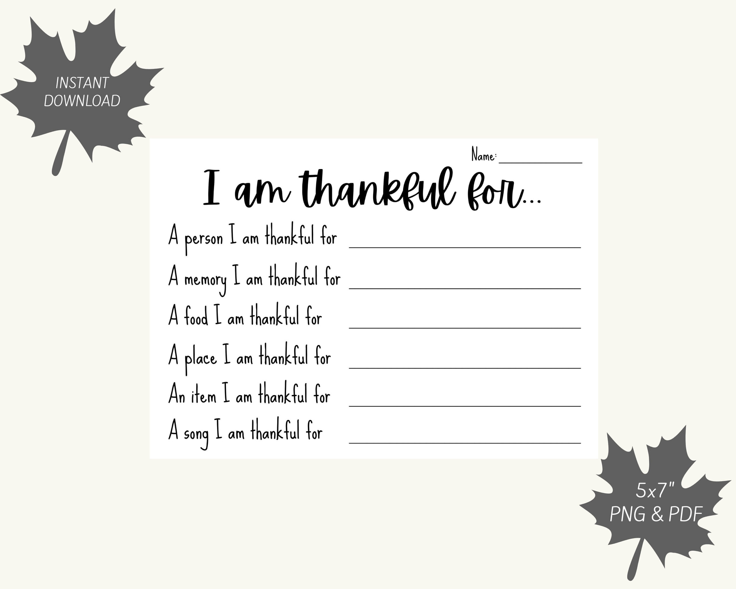 I Am Thankful For Thanksgiving Activity Printable for I Am Thankful For Thanksgiving Worksheet