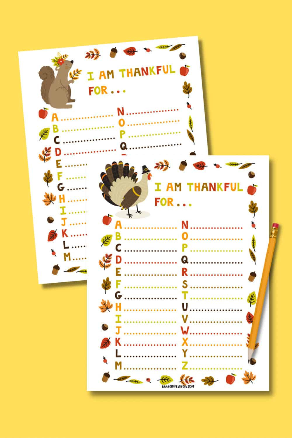 I Am Thankful For Worksheet For Kids - Made With Happy pertaining to I Am Thankful For Activity Free Printable Worksheets