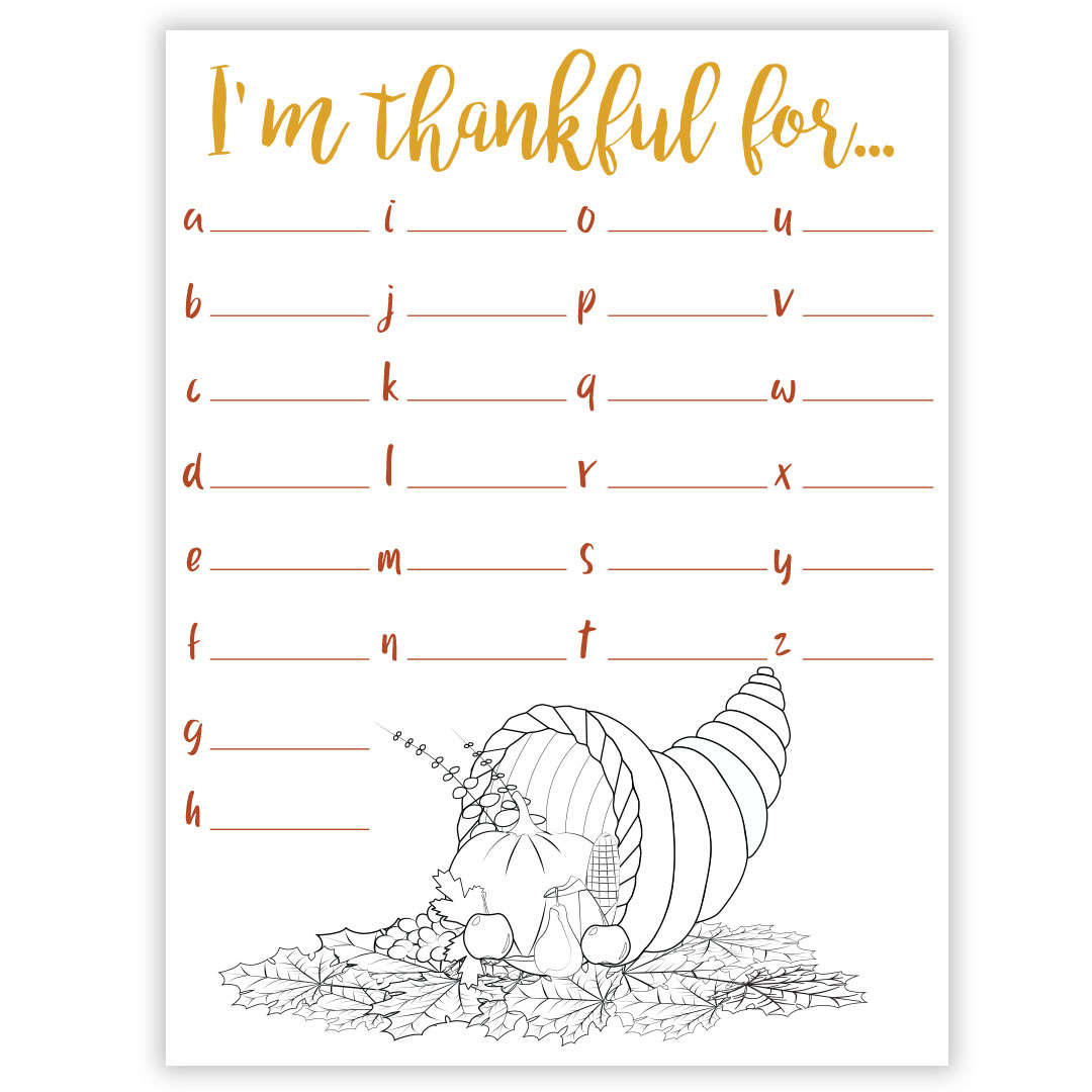I&amp;#039;M Thankful For Gratitude Worksheet - Digital Download intended for Printable I Am Thankful For Worksheet