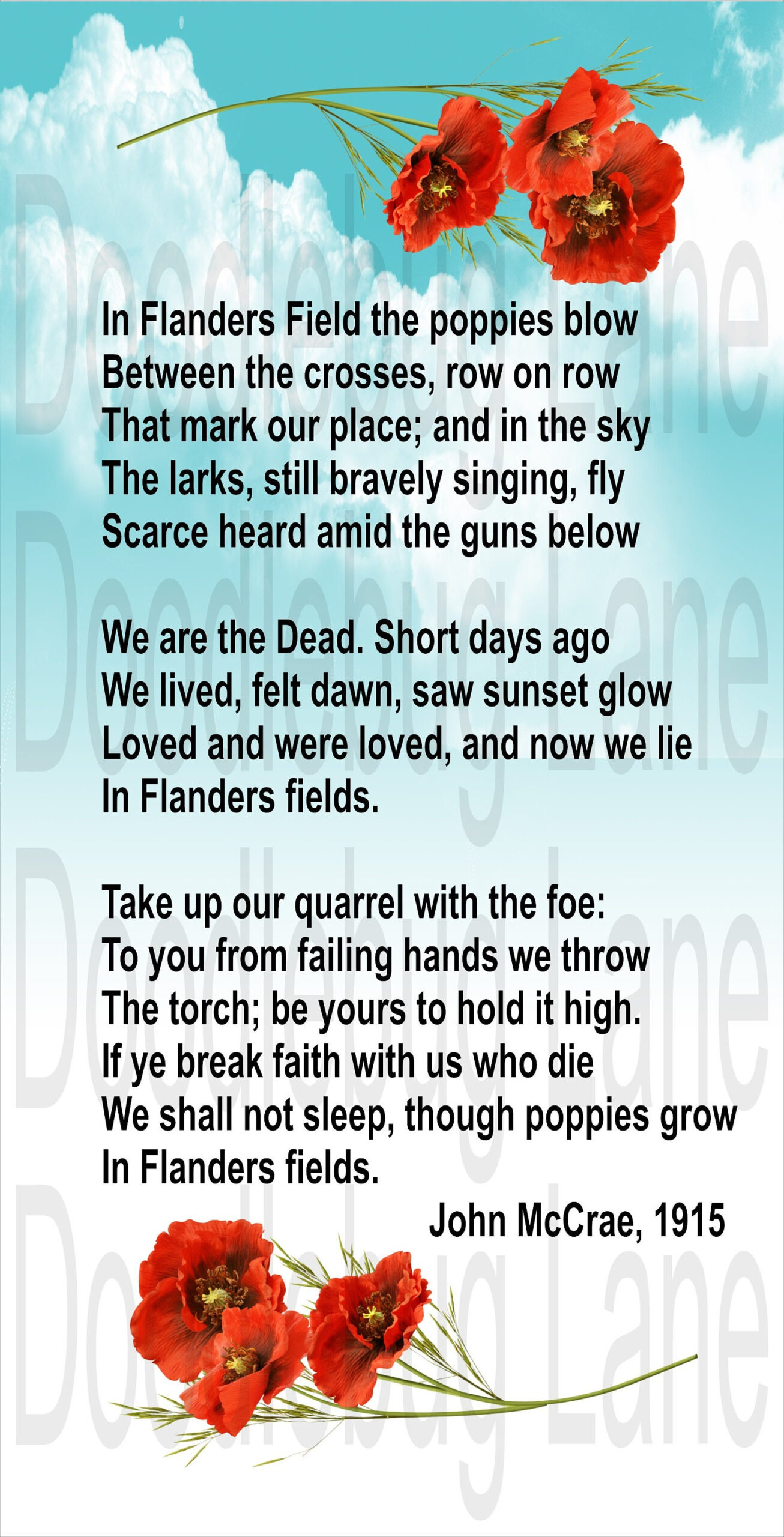 In Flanders Field - Memorial Day - Poppy Flower - Military with regard to Poem About Poppies For Veterans Day